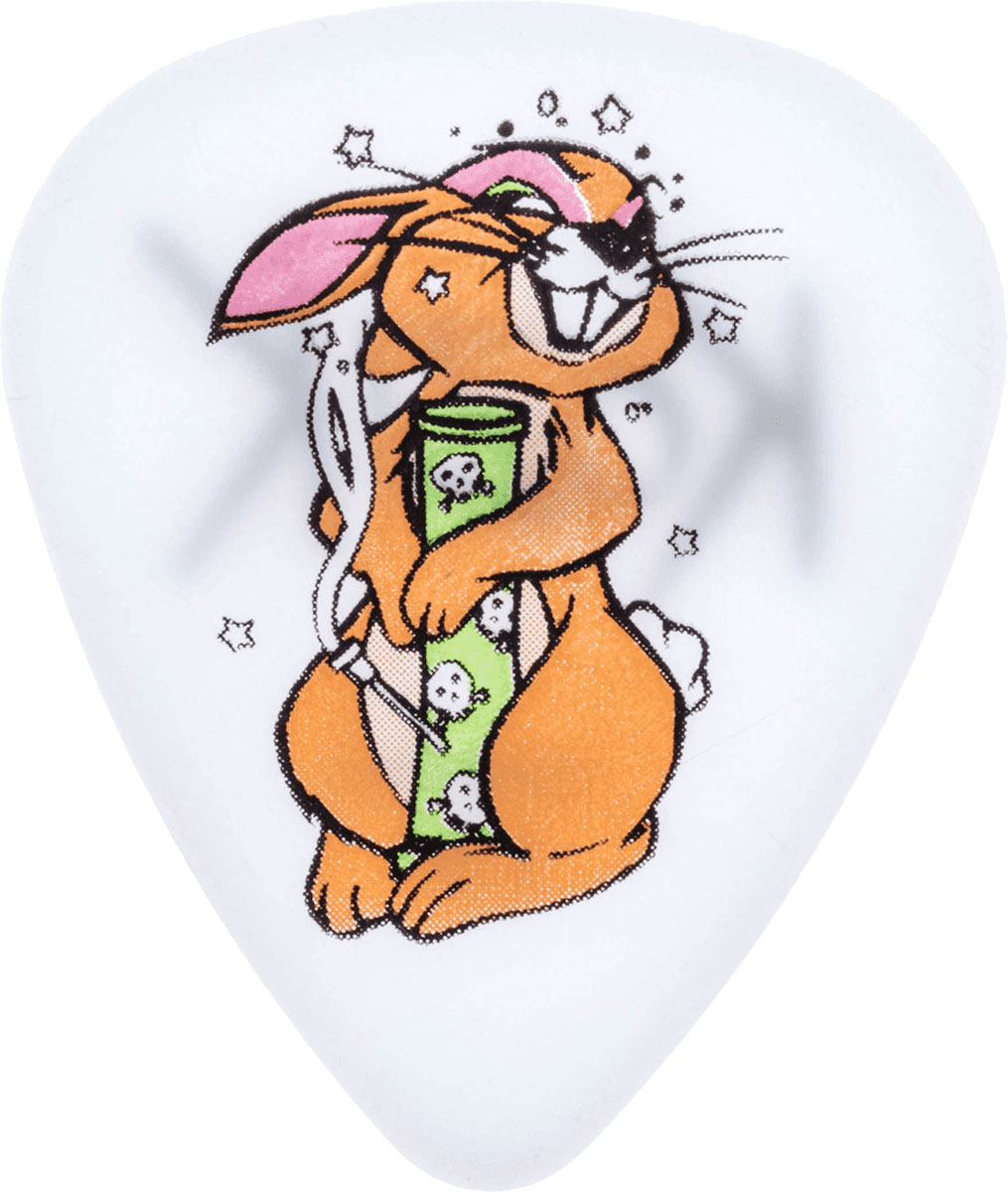 JIM DUNLOP FRANK KOZIK, BAG OF 36, BONG BUDDY, WHITE 0.73 MM