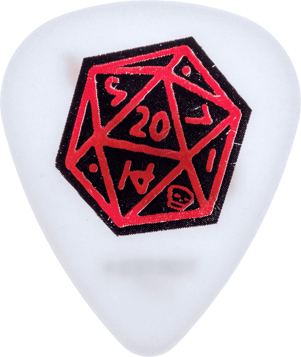 JIM DUNLOP DIRTY DONNY II, BAG OF 36, ICOSAHEDRON, WHITE 1.00 MM