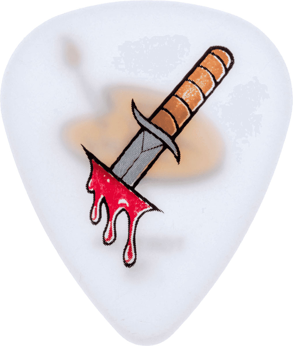 JIM DUNLOP DIRTY DONNY II, 36 PACK, BACK STABBER, WHITE 1.00 MM