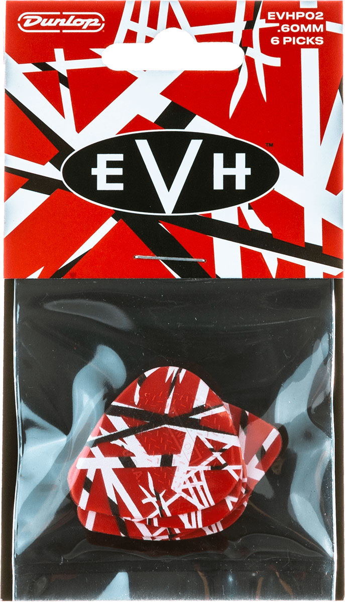 JIM DUNLOP EVH FRANKENSTEIN, PLAYER'S PACK OF 6 MEDIATORS