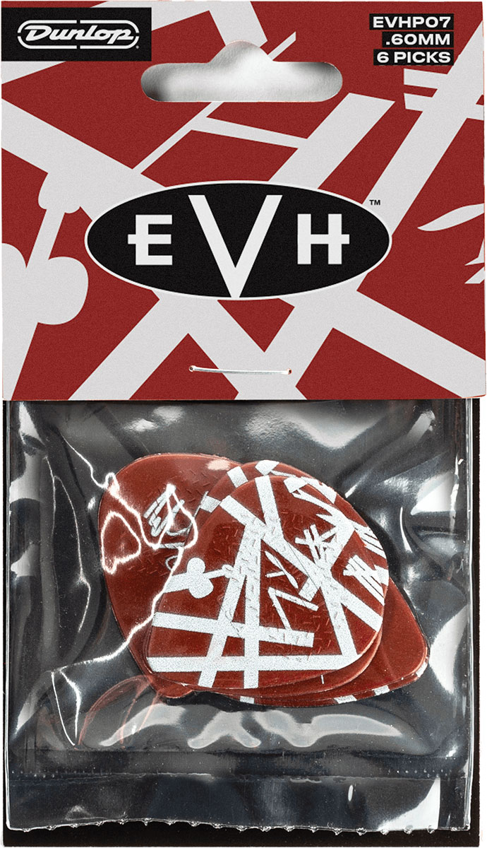 JIM DUNLOP EVH SHARK GUITAR MAX GRIP, PLAYER'S PACK OF 6