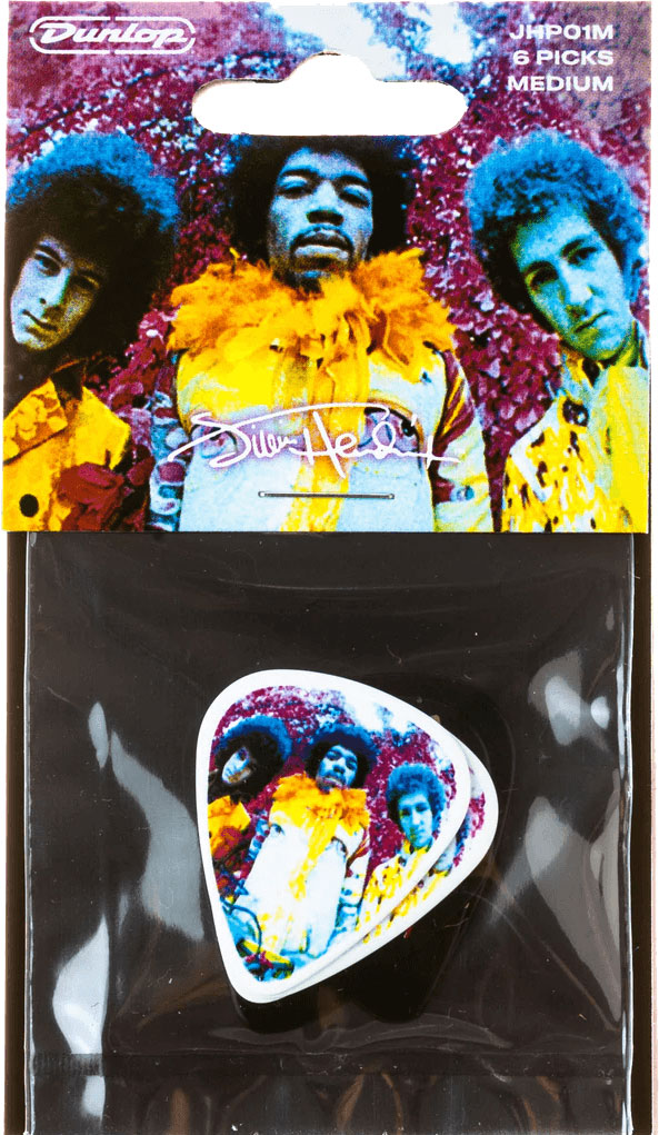 JIM DUNLOP JIMI HENDRIX EXPERIENCED MEDIUM BOX OF 6