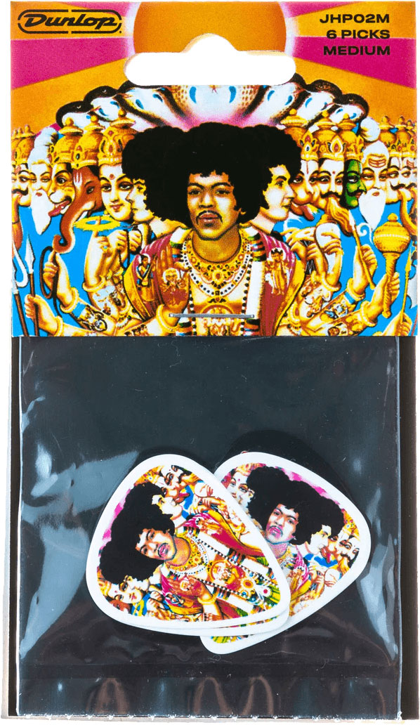 JIM DUNLOP JIMI HENDRIX BOLD AS LOVE MEDIUM BOX OF 6
