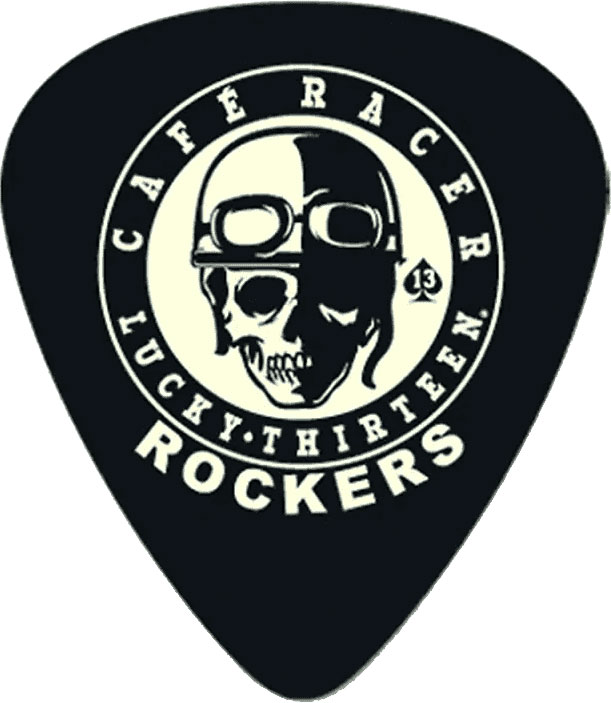 JIM DUNLOP Lucky 13 III, par 36 #13 Cafe Racer, Black, 0.73mm