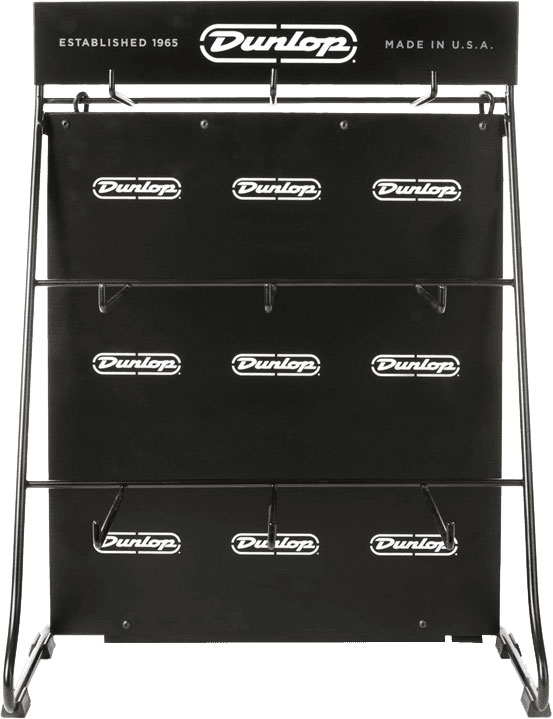 JIM DUNLOP EMPTY SLIDE DISPLAY AND 9 HOOK CAPOS - B Stock