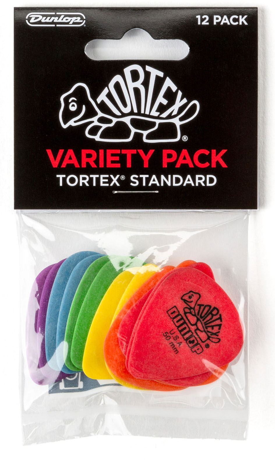 JIM DUNLOP VARIETY PACK TORTEX, SACHET DE 6