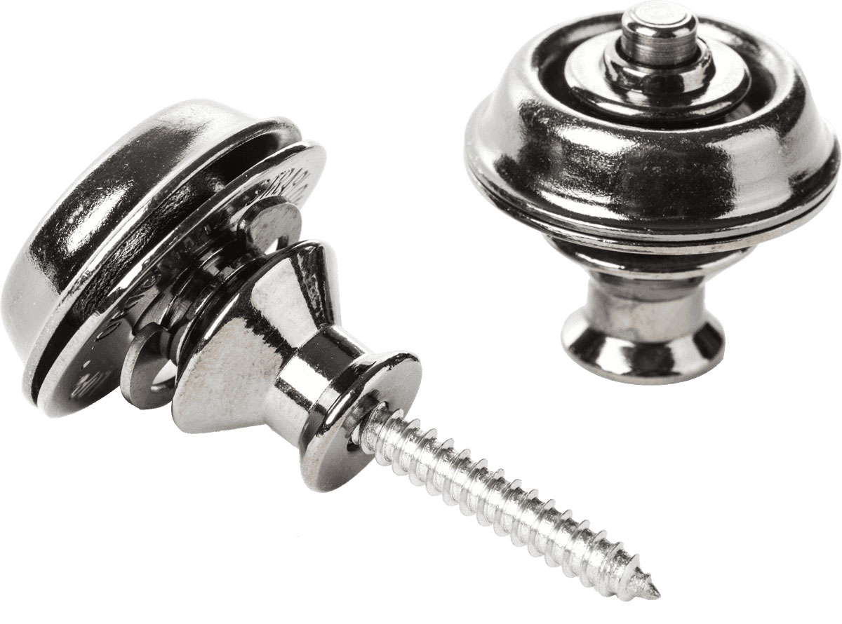 JIM DUNLOP Straplock Dual - Black Chrome