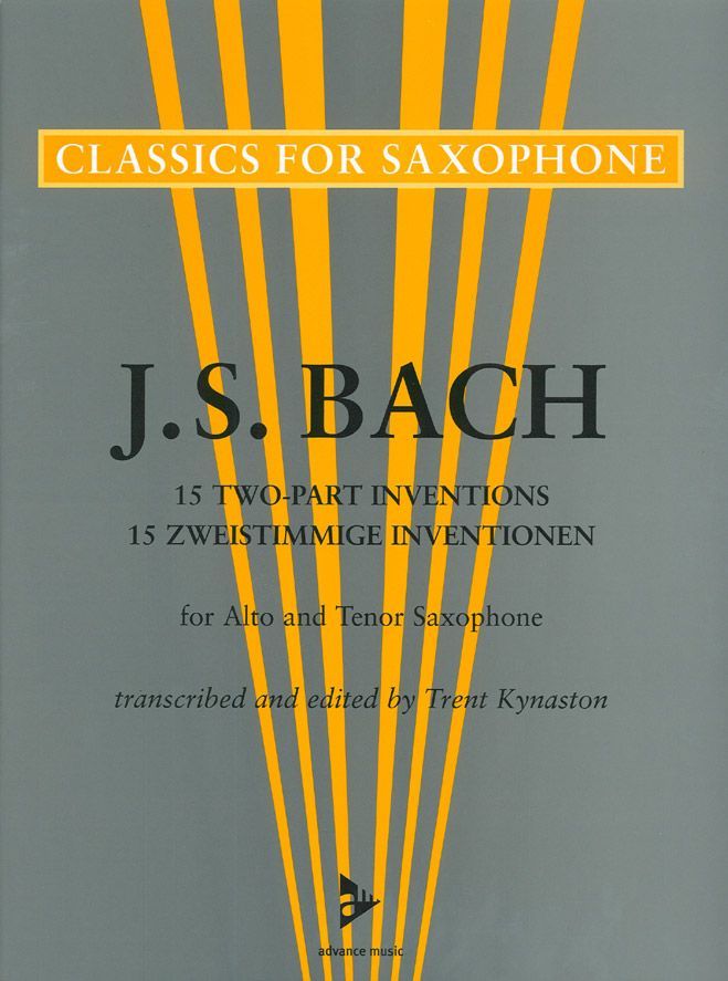 ADVANCE MUSIC Bach J.S - 15 Zweistimmige Inventionen For Alto And Ténor Saxophone