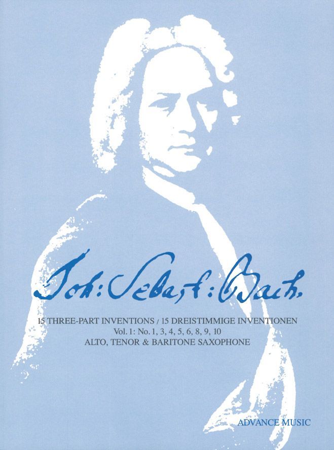 ADVANCE MUSIC BACH J.S. - 15 THREE-PART INVENTIONS VOL. 1 - 3 SAXOPHONES (ATB)