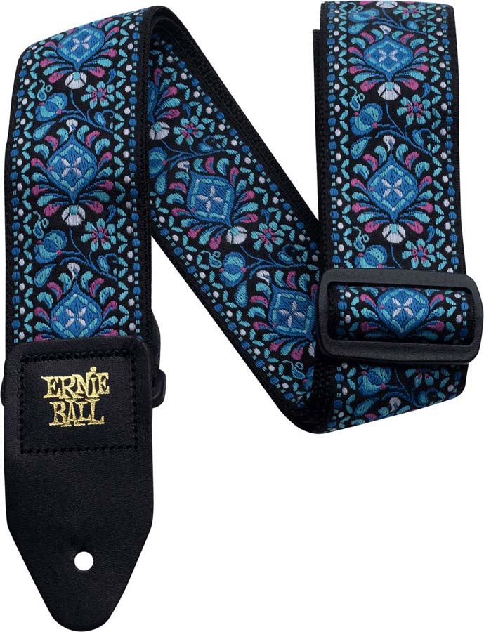 ERNIE BALL INDIGO ORCHID JACQUARD GUITAR STRAP