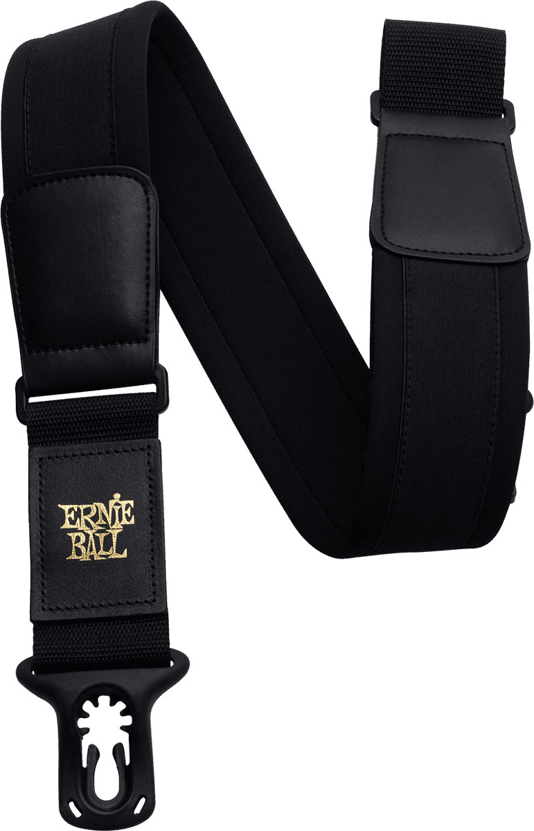 ERNIE BALL POLYLOCK NEOPRENE STRAP BLACK