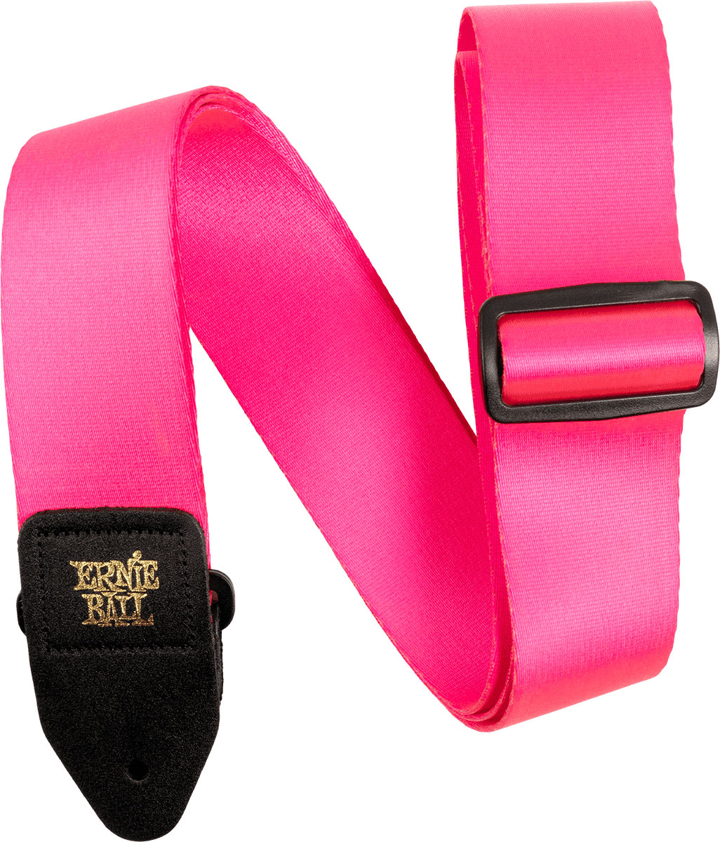 ERNIE BALL FLUORESCENT PINK PREMIUM WEBBING