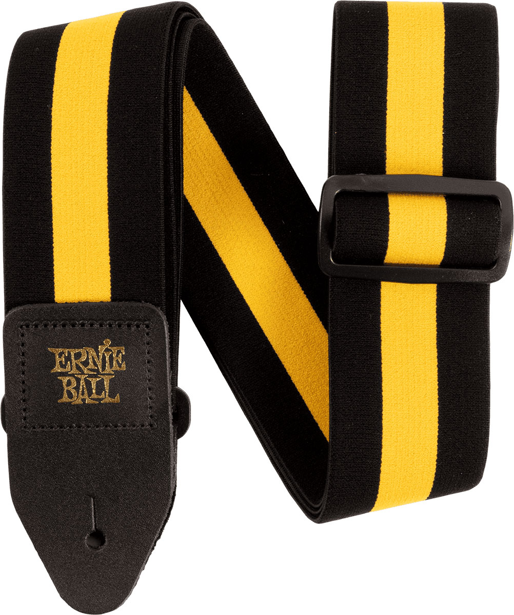 ERNIE BALL Sangles Jaune Stretch Racer