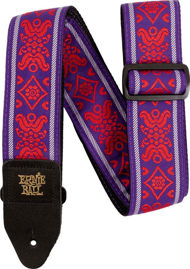 ERNIE BALL Sangle Jacquard Royal Flush Red