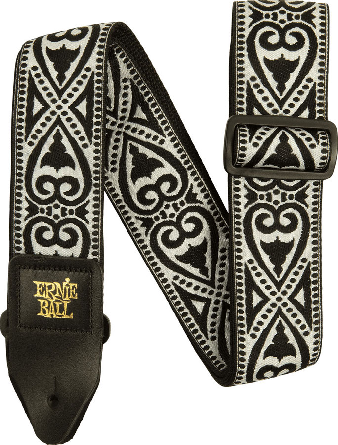 ERNIE BALL Sangle Jacquard Black Heart