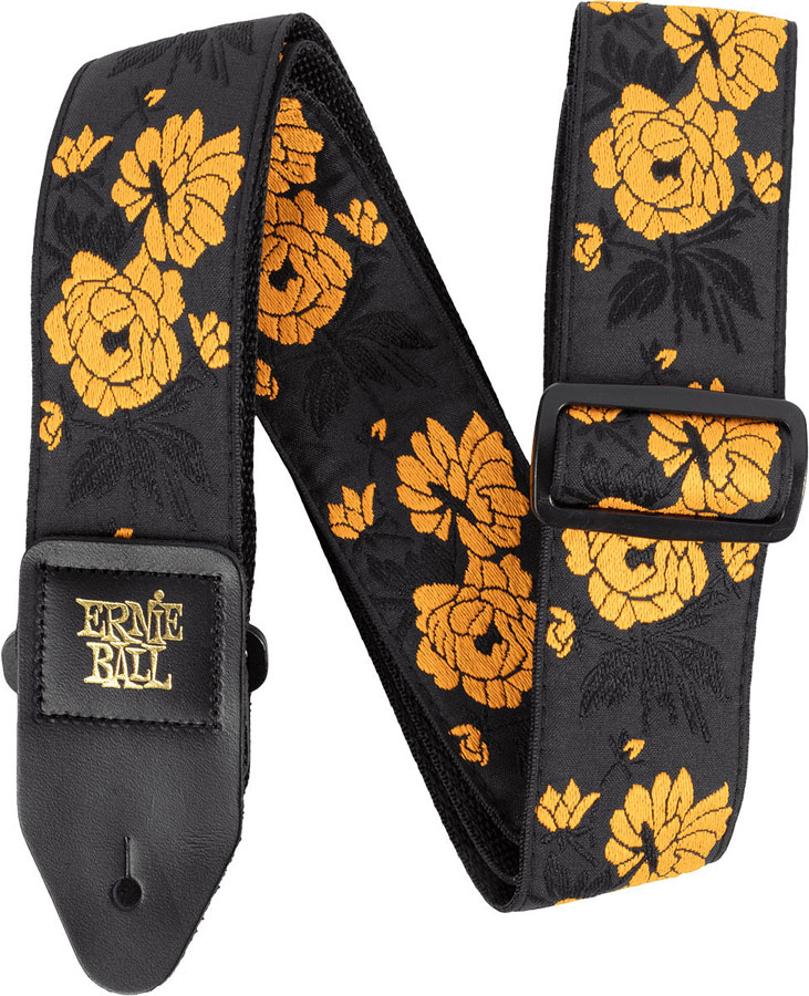 ERNIE BALL TANGERINE ROSE JACQUARD STRAP