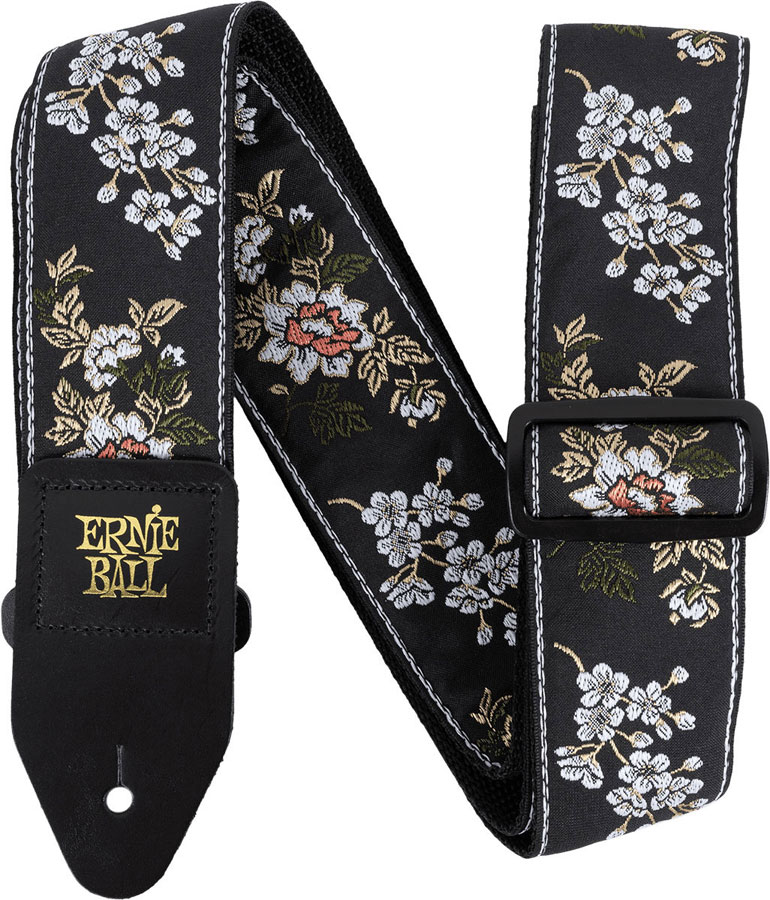 ERNIE BALL Sangle Jacquard White Blossom