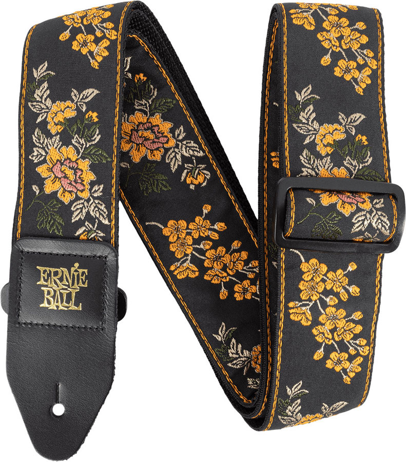 ERNIE BALL TANGERINE BLOSSOM JACQUARD STRAP