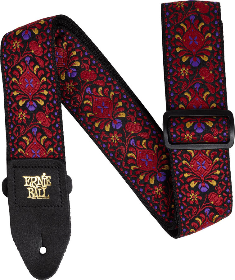 ERNIE BALL Sangle Jacquard Crimson Royal Bloom
