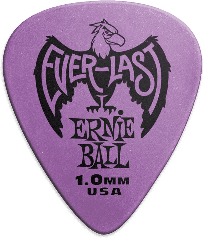 ERNIE BALL EVERLAST PICKS 12-PACK PURPLE 1.0MM
