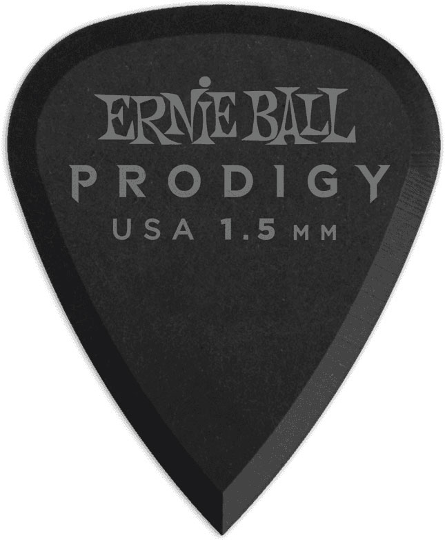 ERNIE BALL PRODIGY BLACK 1S STANDARD 1.5MM PICKS 6 PACK
