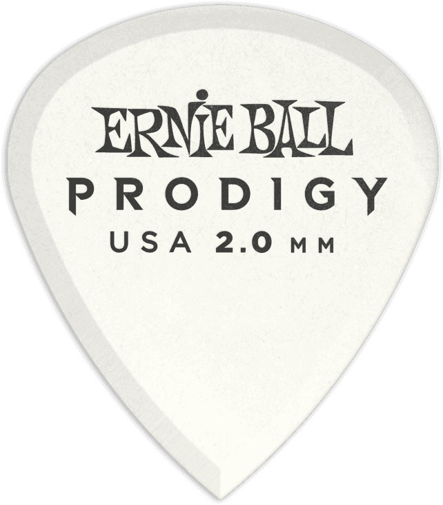 ERNIE BALL PRODIGY WHITE 3S MINI 2.0 MM PICKS 6 PACK
