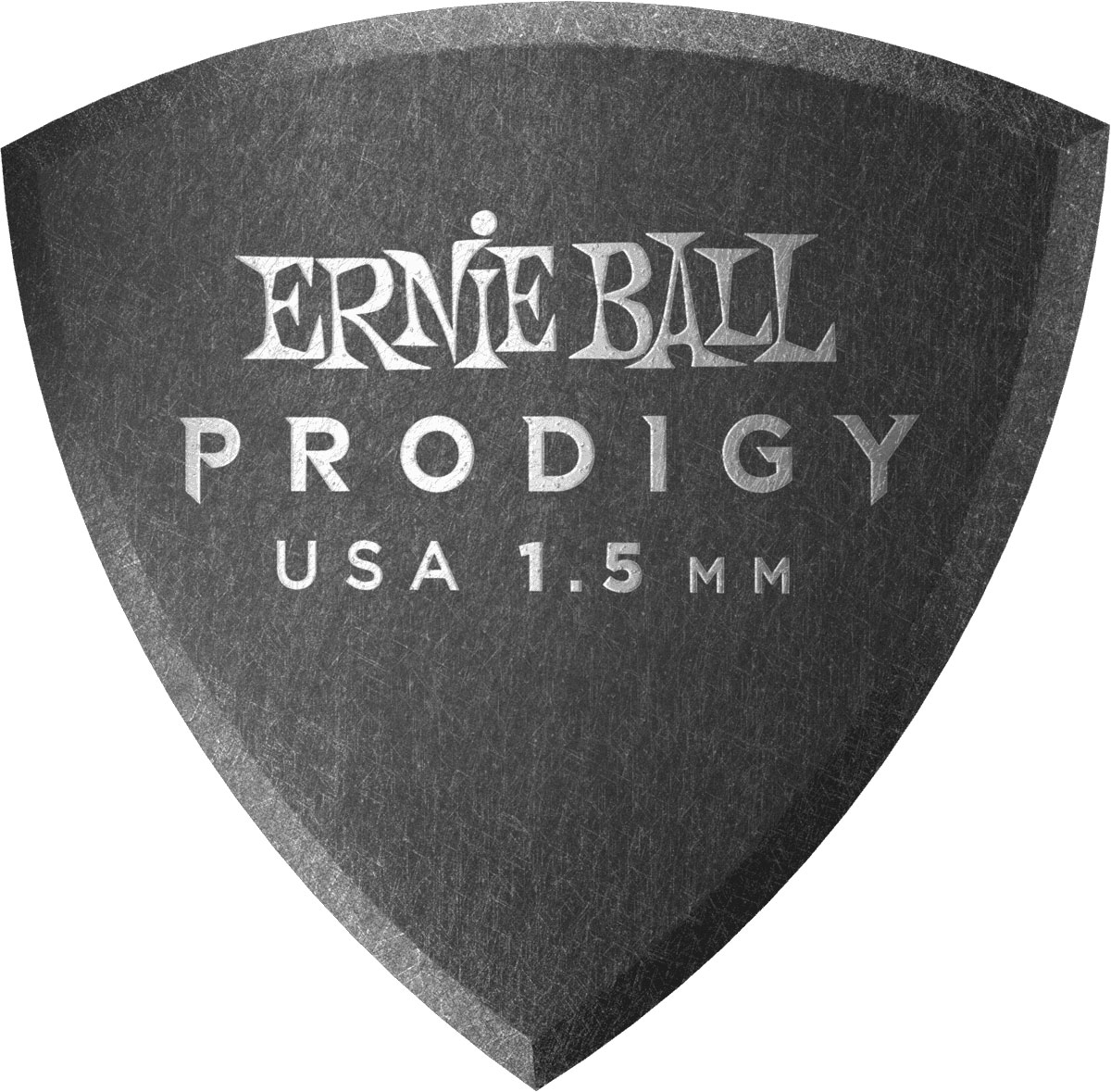 ERNIE BALL MEDIATORS PRODIGY SACHET DE 6 NOIR BOUCLIER 1,5MM