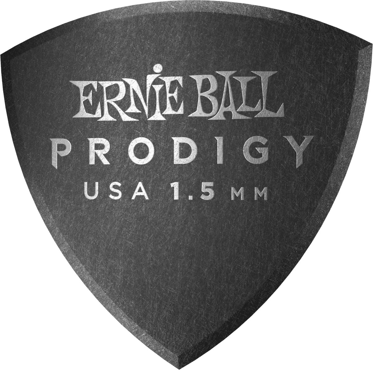 ERNIE BALL PRODIGY MEDIATORS PRODIGY BAG OF 6 BLACK SHIELD WIDE 1.5MM
