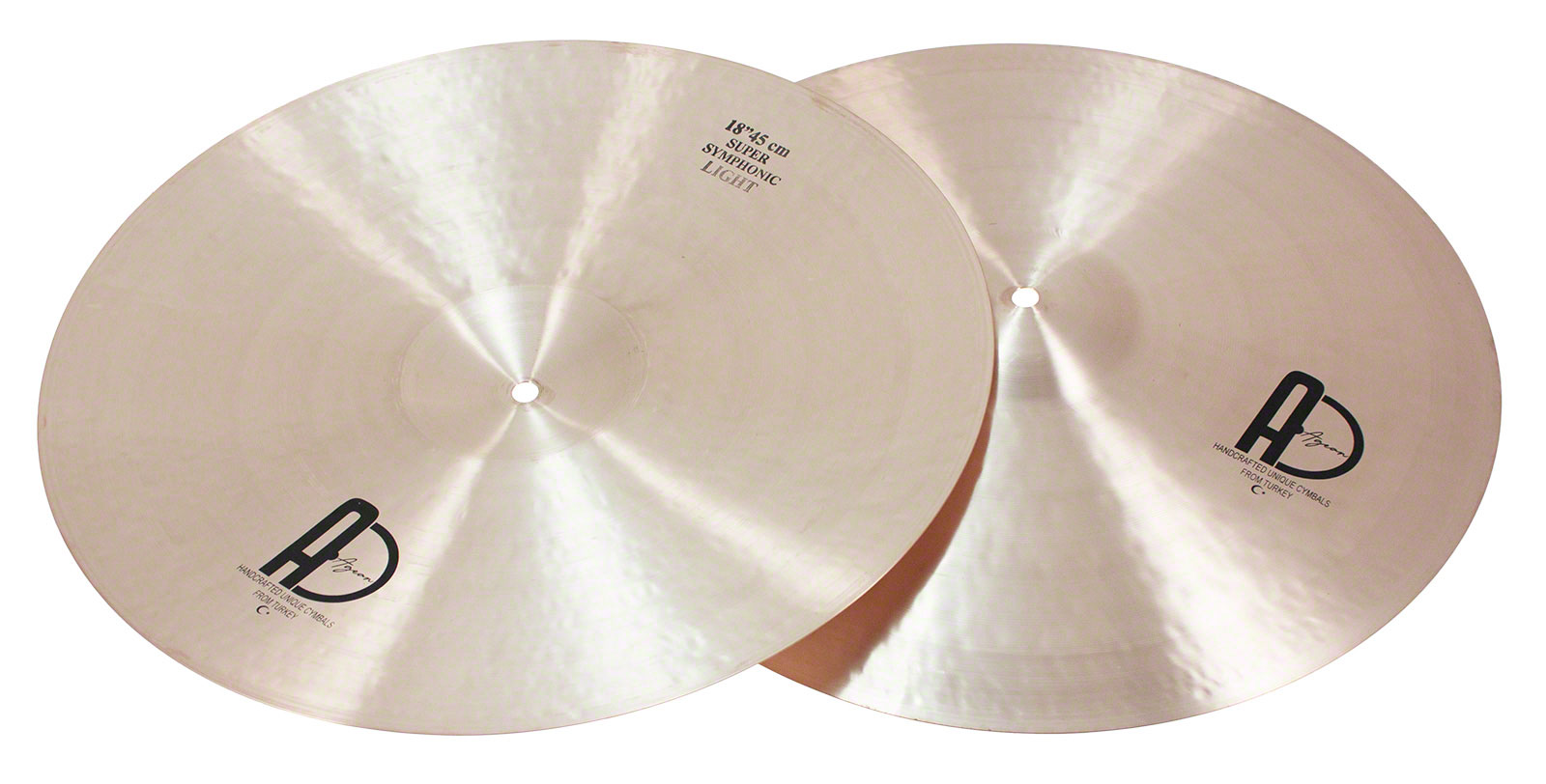 Agean Paire Cymbales Frappees 18 Light Super Symphonic - Bronze B25