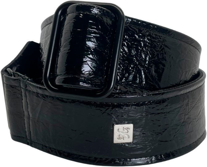 GET'M GET'M DISTRESSED VERNICE BLACK
