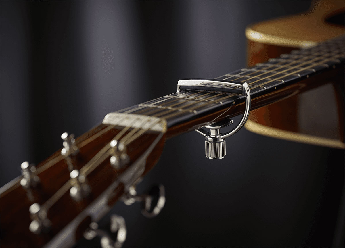 G7TH Heritage Guitar Capo Wide Silver
