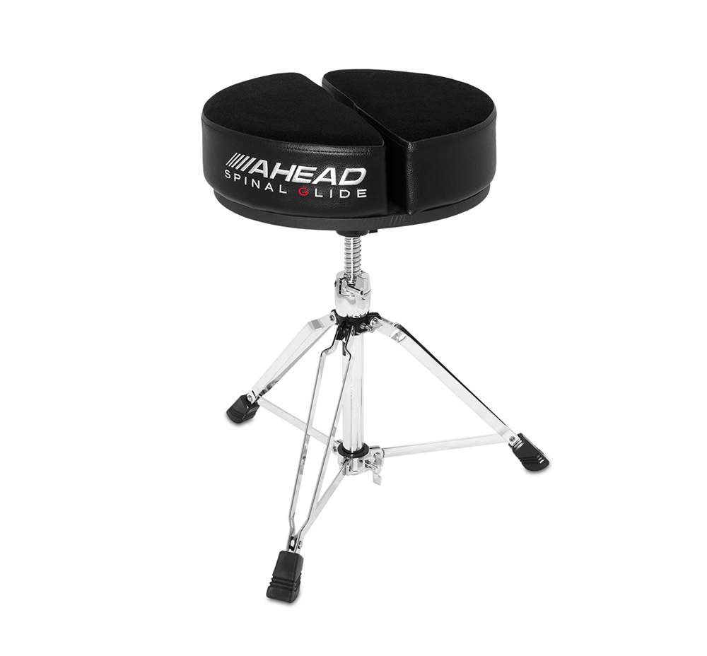 AHEAD SPG-ARTB ROUND DRUM THRONE SPINAL-G BLACK - 3 LEG BASE