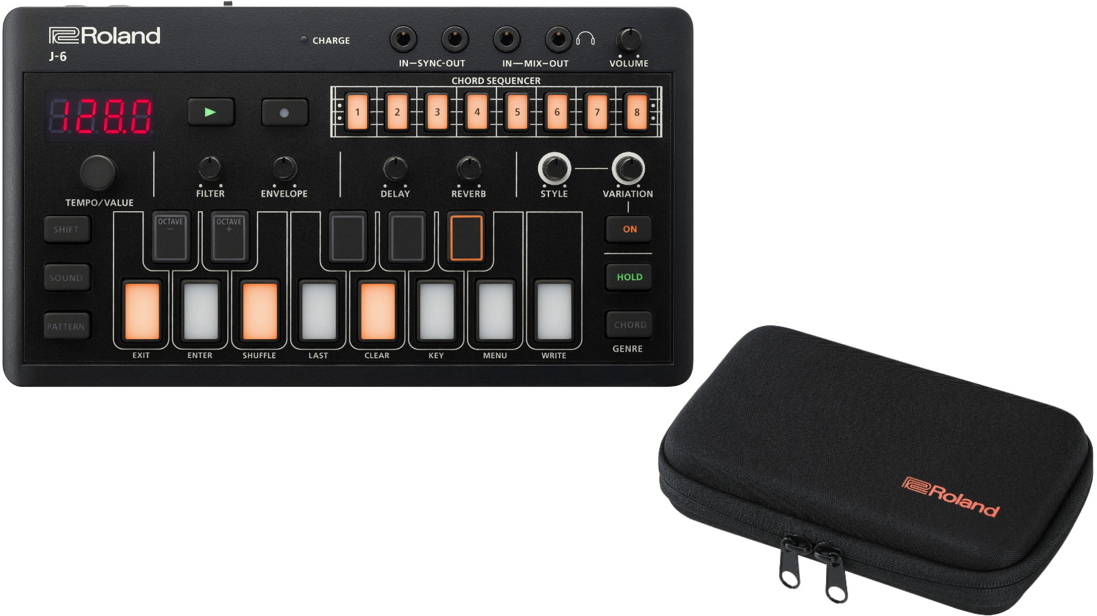 ROLAND Aira Compact J-6 Chord Synth + Etui dédié