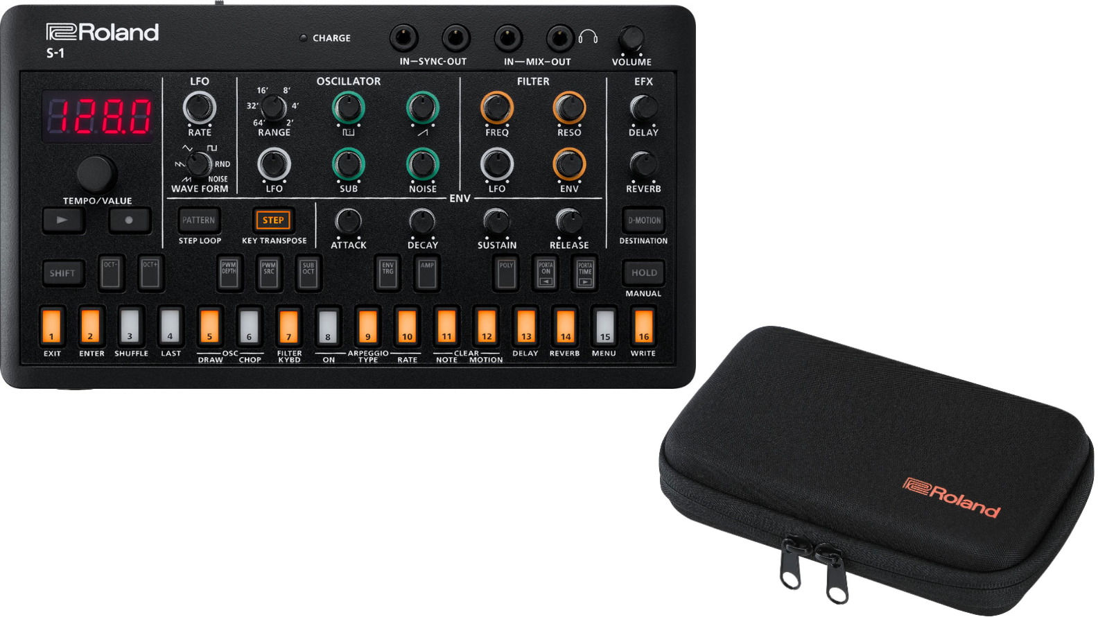 ROLAND AIRA COMPACT S-1 TWEAK SYNTH + Softcase