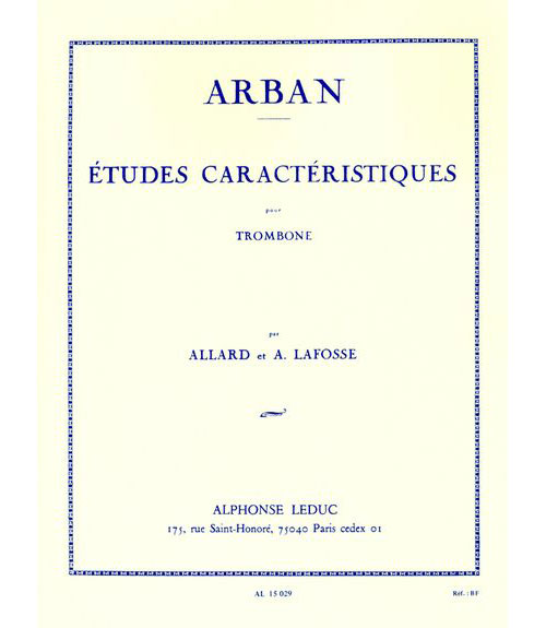 LEDUC Arban - Etudes Caracteristiques