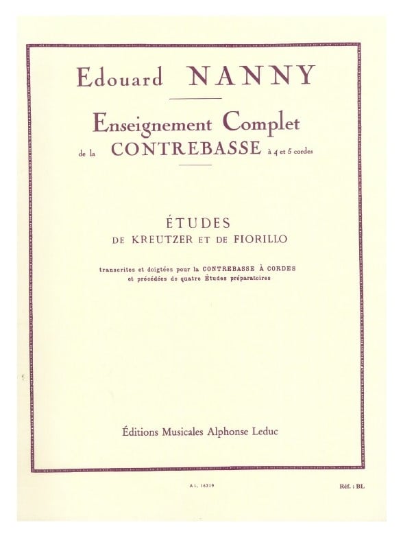 LEDUC NANNY EDOUARD - ETUDES DE KREUTZER ET DE FIORILLO