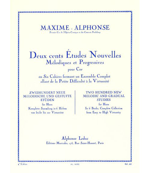 LEDUC MAXIME-ALPHONSE - 200 ETUDES NOUVELLES VOL.4 - COR 