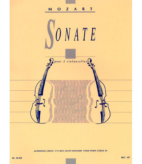 LEDUC MOZART/BAZELAIRE - SONATE - 2 VIOLONCELLES (OU 2 BASSONS)