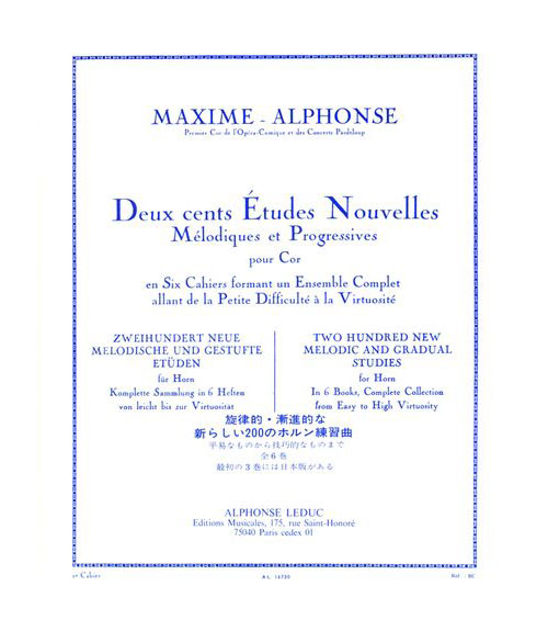 LEDUC MAXIME-ALPHONSE - 200 ETUDES NOUVELLES VOL.2 - COR