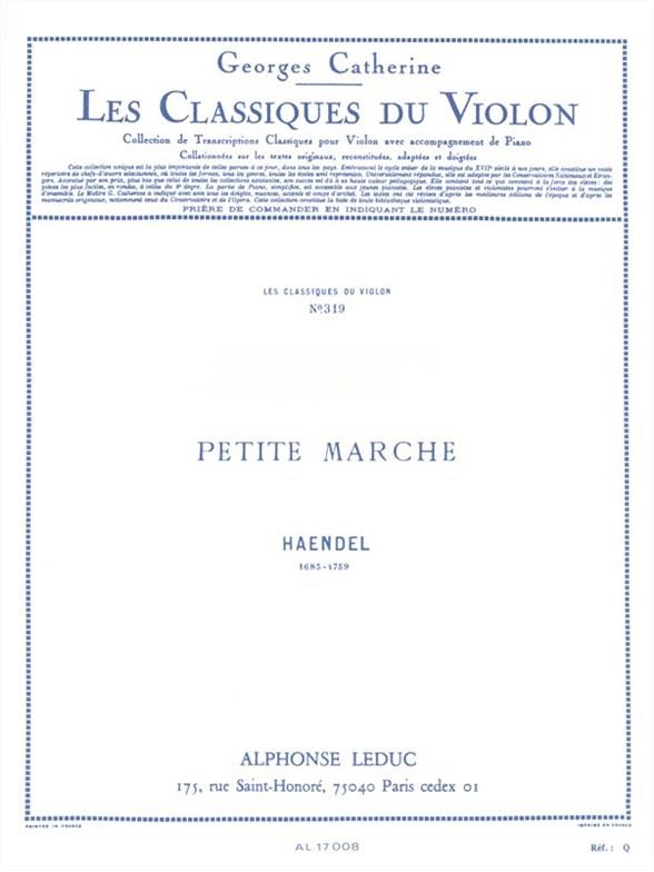 HANDEL G.F. - PETITE MARCHE - VIOLON & PIANO