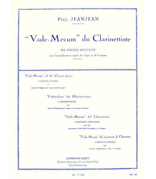 LEDUC Jeanjean P. - Vademecum Du Clarinettiste - Etudes