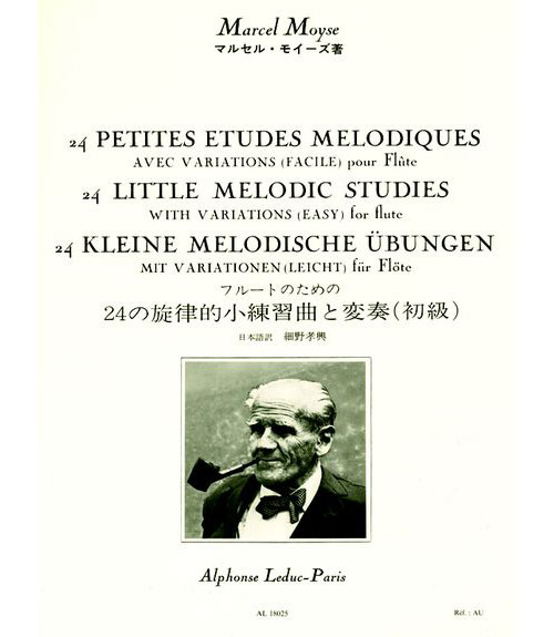 LEDUC MOYSE - 24 PETITES ÉTUDES MÉLODIQUES - FLUTE