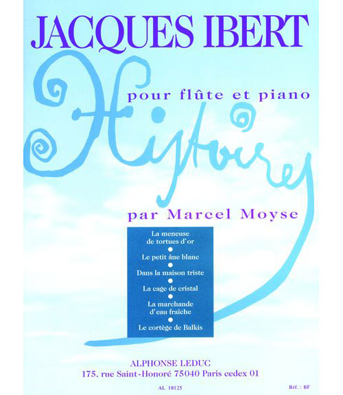 LEDUC IBERT J. - HISTOIRES - FLUTE ET PIANO