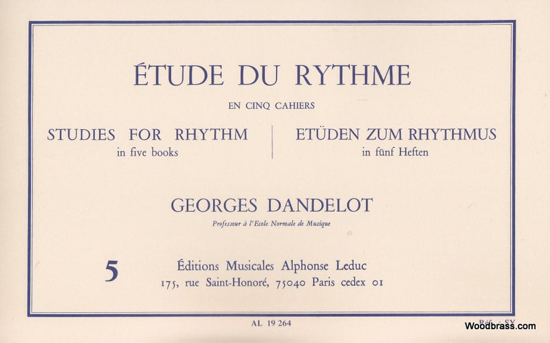 LEDUC DANDELOT YVES - ETUDE DU RYTHME VOL.5