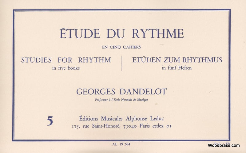 LEDUC DANDELOT YVES - ETUDE DU RYTHME VOL.5