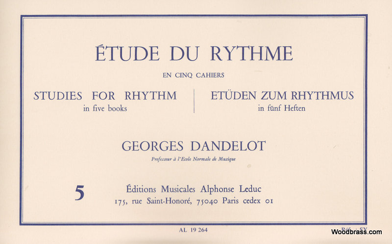 LEDUC Dandelot Yves - Etude Du Rythme Vol.5