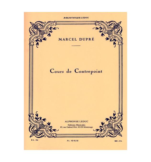 LEDUC DUPRE MARCEL - COURS DE CONTREPOINT