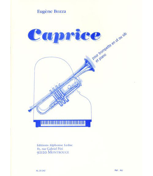 LEDUC Bozza E. - Caprice - Trompette (ut Ou Sib) et Piano