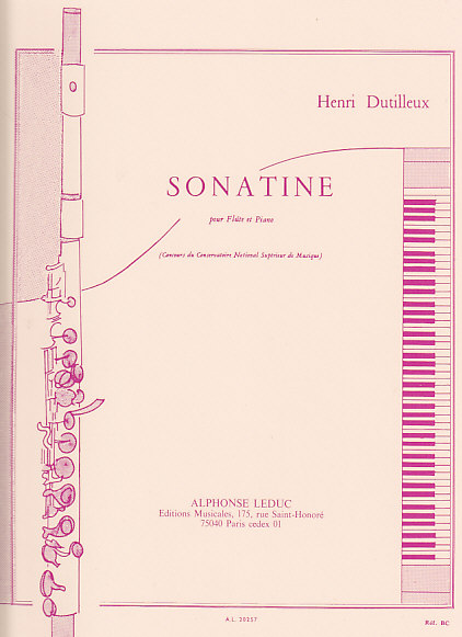 LEDUC Dutilleux H. - Sonatine - Flute et Piano