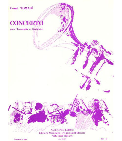 LEDUC TOMASI HENRI - CONCERTO - TROMPETTE, PIANO